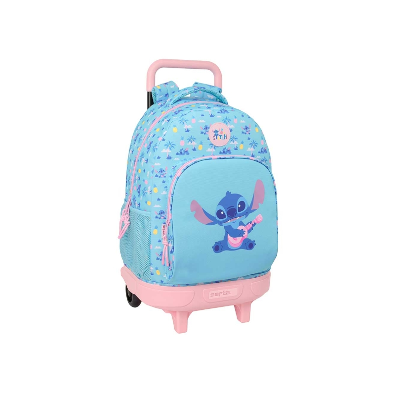 Sac à roulettes Safta Stitch Waves 33L bleu clair