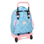 Sac à roulettes Safta Stitch Waves 33L bleu clair