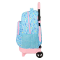 Sac à roulettes Safta Stitch Waves 33L bleu clair
