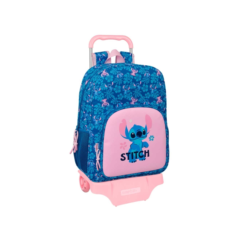 Sac à roulettes Stitch Lio bleu foncé