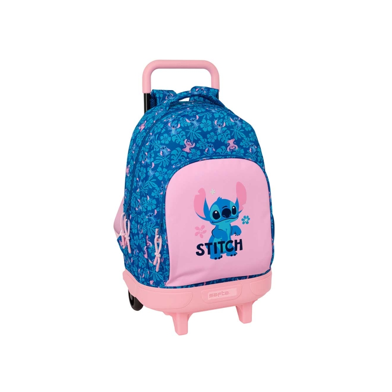Sac à dos à roulettes Stitch Safta 33 L bleu foncé Sac à dos à roulettes Stitch Safta 33 L bleu foncé