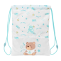 Sac à dos enfant Real Madrid blanc à poche zippée Sac à dos enfant Real Madrid blanc à poche zippée