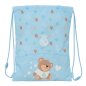 Sac à dos enfant Real Madrid bleu à poche zippée Sac à dos enfant Real Madrid bleu à poche zippée