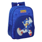 Sac à dos enfant Sonic bleu foncé compatible valise