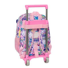 Sac à dos Hello Kitty à trolley amovible rose
