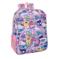 Sac à dos Hello Kitty rose avec poche frontale Sac à dos Hello Kitty rose avec poche frontale