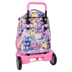 Sac à dos trolley Hello Kitty rose 33 L