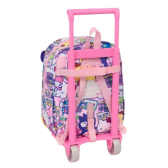 Sac à dos Hello Kitty rose avec chariot amovible 6L