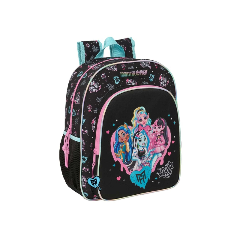 Sac à dos Monster High noir compatible valise à roulettes