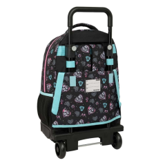 Sac à dos trolley Monster High noir amovible 2 compartiments