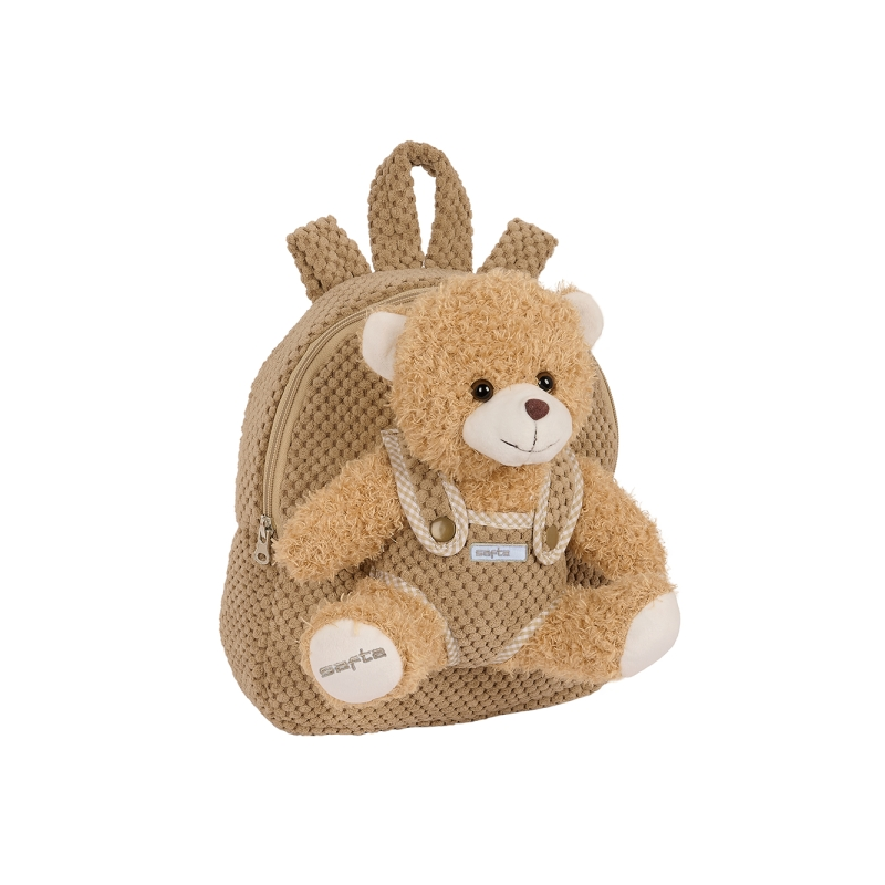 Sac à dos préscolaire ours en peluche amovible brun Sac à dos préscolaire ours en peluche amovible brun