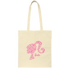 Sac cabas Barbie beige tissu