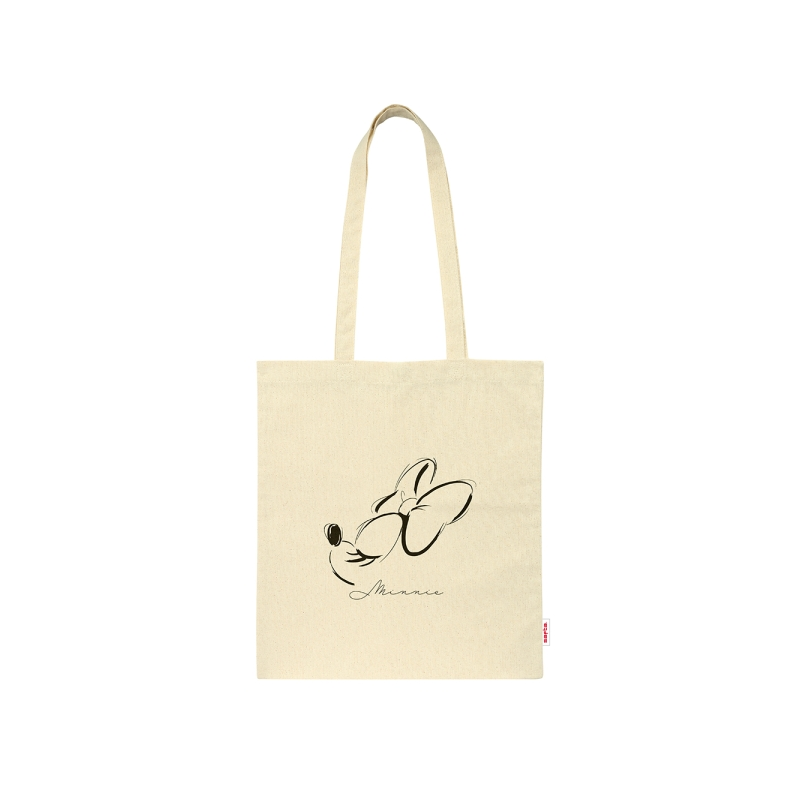 Sac cabas Minnie Mouse beige à anses contrastées Sac cabas Minnie Mouse beige à anses contrastées