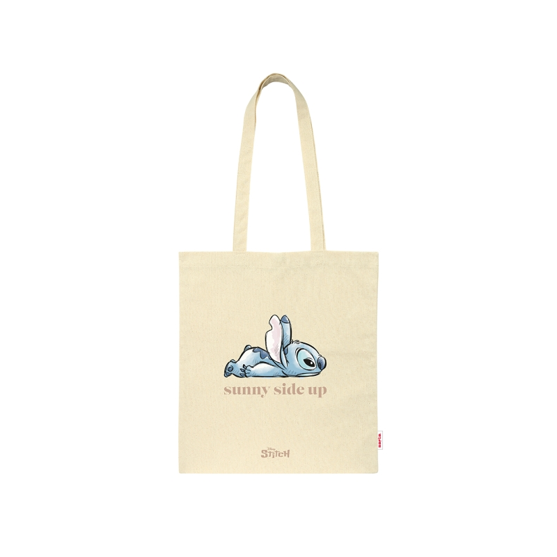 Sac cabas toile Stitch beige avec anses