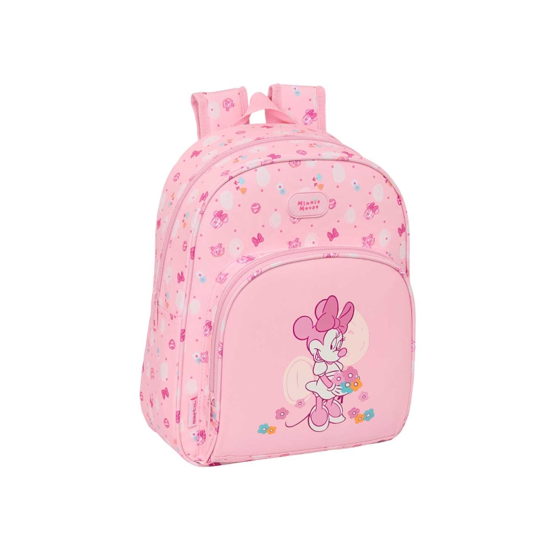 Sac à dos bébé Minnie Mouse rose adaptatif poussette porte-biberon Sac à dos bébé Minnie Mouse rose adaptatif poussette porte-biberon