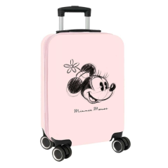 Valise cabine Minnie rose pastel