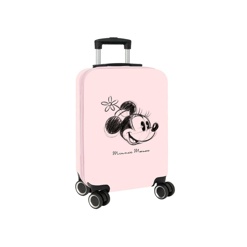 Valise cabine Minnie Mouse 51 cm rose pastel