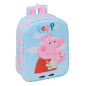 Sac à dos 3D Peppa Pig bleu pastel 6L Sac à dos 3D Peppa Pig bleu pastel 6L