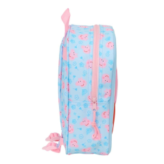 Sac à dos Peppa Pig 3D bleu pastel