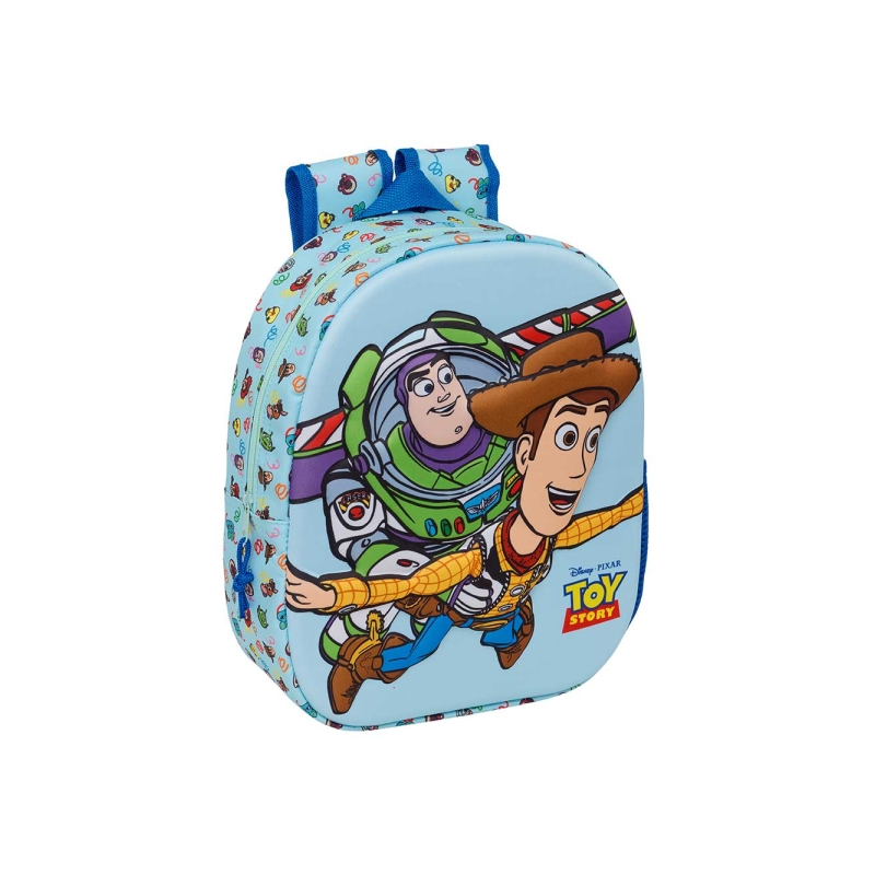 Sac à dos Toy Story 3D bleu pastel 27x33x10 cm Sac à dos Toy Story 3D bleu pastel 27x33x10 cm