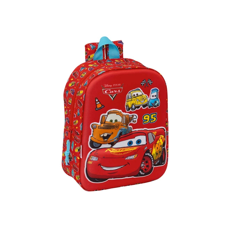 Sac à dos enfant Cars 3D rouge 6L Sac à dos enfant Cars 3D rouge 6L