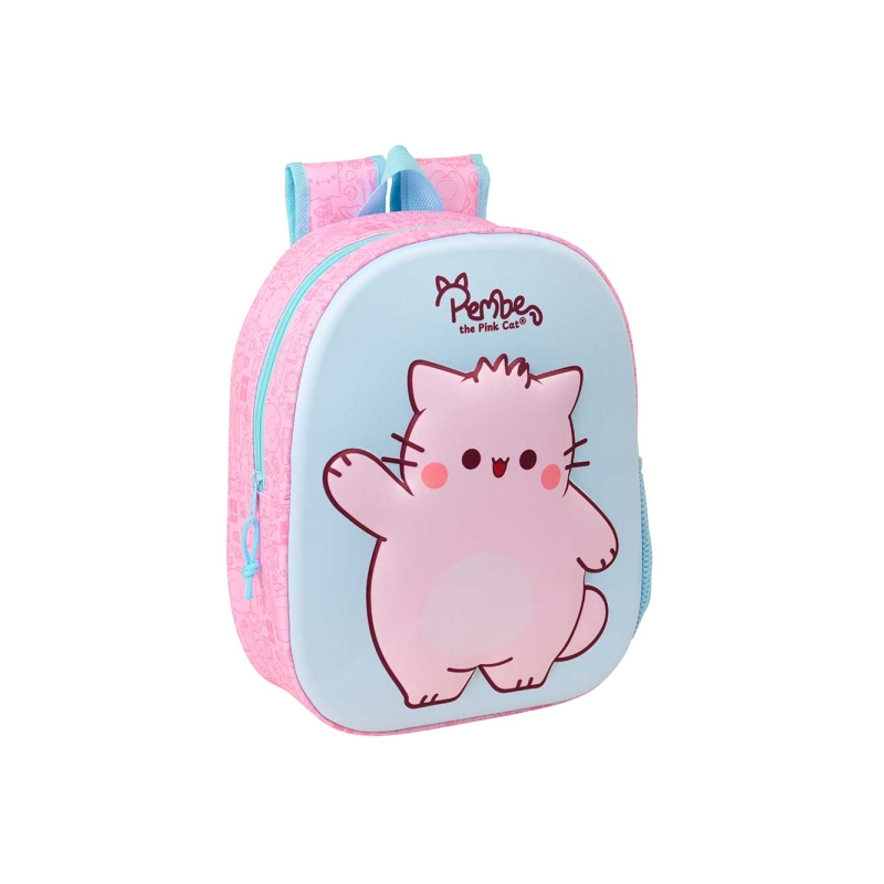 Sac à dos 3D Safta rose pastel 27x33x10 cm Sac à dos 3D Safta rose pastel 27x33x10 cm