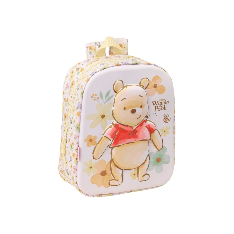 Sac à dos Winnie l’ourson 3D jaune pastel 6L