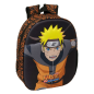 Sac à dos Naruto 3D noir orange 27x33x10 cm