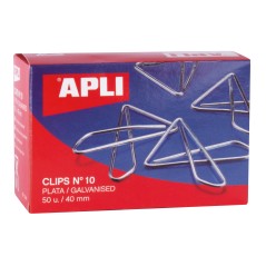 ✅ Apli Clips Papillon Fil Nº 10 (40mm) Finition Galvanisée-Argent-Organisez vos Documents avec Style-Boîte de en stock