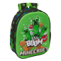 Sac à dos Minecraft Boom 3D vert noir 27x33x10 cm Sac à dos Minecraft Boom 3D vert noir 27x33x10 cm