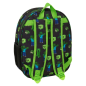 Sac à dos Minecraft Boom 3D vert noir 27x33x10 cm Sac à dos Minecraft Boom 3D vert noir 27x33x10 cm