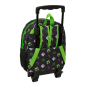 Sac à dos à roulettes Minecraft vert noir Sac à dos à roulettes Minecraft vert noir