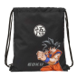 Sac plat Dragon Ball noir 5L à cordon avec poche zippée Sac plat Dragon Ball noir 5L à cordon avec poche zippée