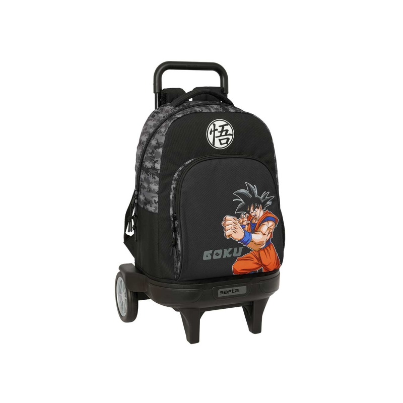 Sac à dos trolley Dragon Ball noir poche amovible Sac à dos trolley Dragon Ball noir poche amovible