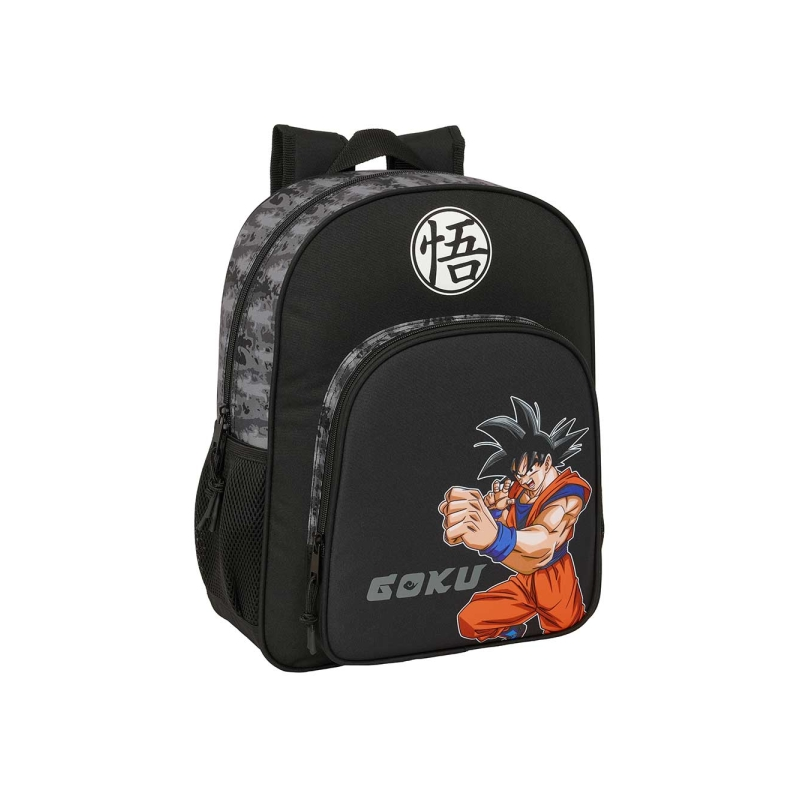 Sac à dos Dragon Ball noir compatible valise à roulettes Sac à dos Dragon Ball noir compatible valise à roulettes