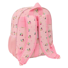 Sac à dos enfant Minnie Mouse rose pastel，porte-bouteilles