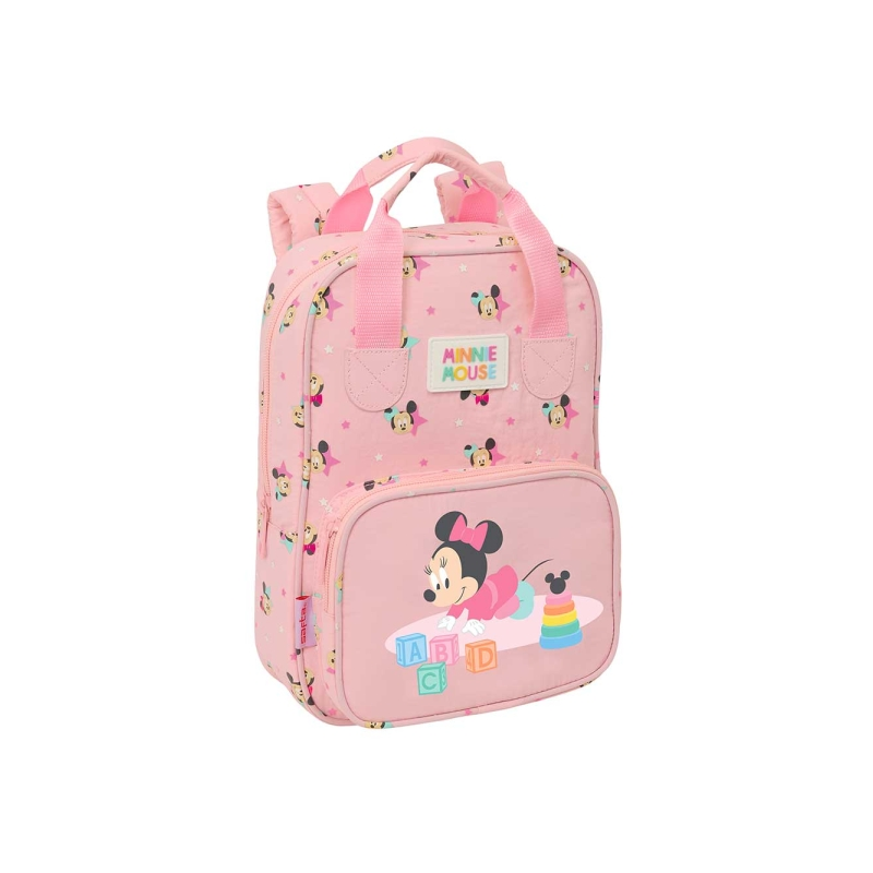 Sac à dos enfant Minnie Mouse rose pastel