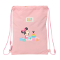 Sac à dos cordon Minnie Mouse bébé rose pastel Sac à dos cordon Minnie Mouse bébé rose pastel
