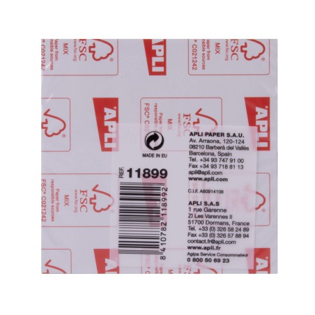 Apli Funny Sticky Notes Adhésives 75x75mm - Bloc de 100 feuilles - Vert fluo