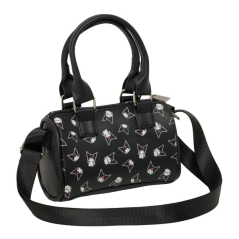 Sac à main Kuromi noir bandoulière réglable 1,20 L