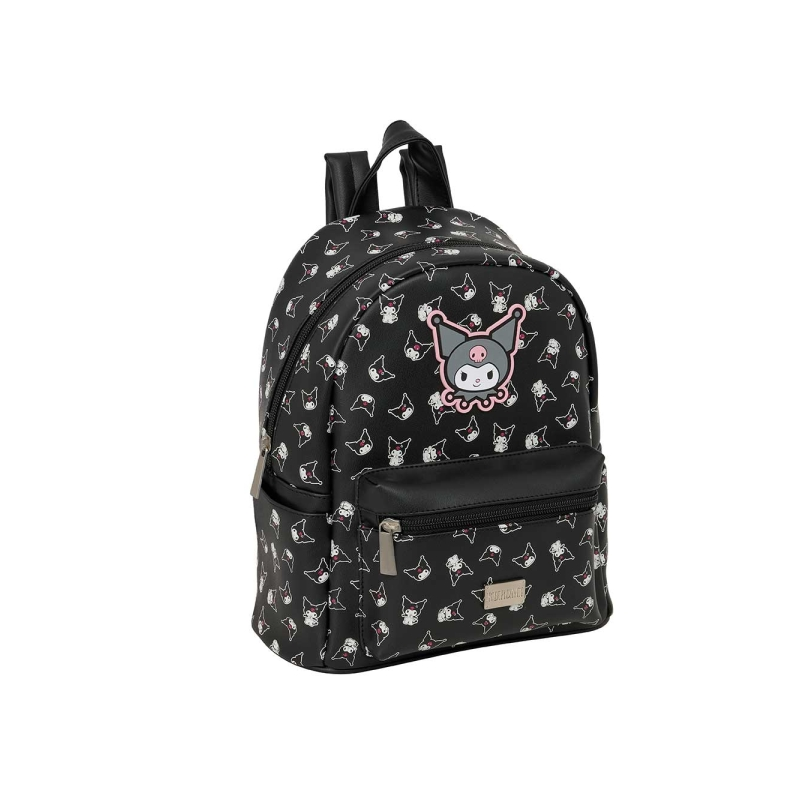 Sac à dos mini Kuromi noir, poches et bretelles réglables Sac à dos mini Kuromi noir, poches et bretelles réglables