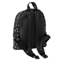 Sac à dos mini Kuromi noir, poches et bretelles réglables