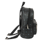 Mini sac à dos Real Madrid noir avec poche avant Mini sac à dos Real Madrid noir avec poche avant
