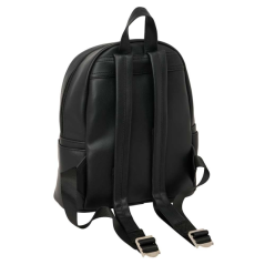 Mini sac à dos Minecraft noir et vert, bretelles ajustables