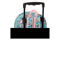 Sac à roulettes Stitch rose avec porte-bouteille