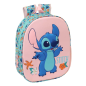 Sac à dos Stitch 3D rose 27x33x10 cm Sac à dos Stitch 3D rose 27x33x10 cm