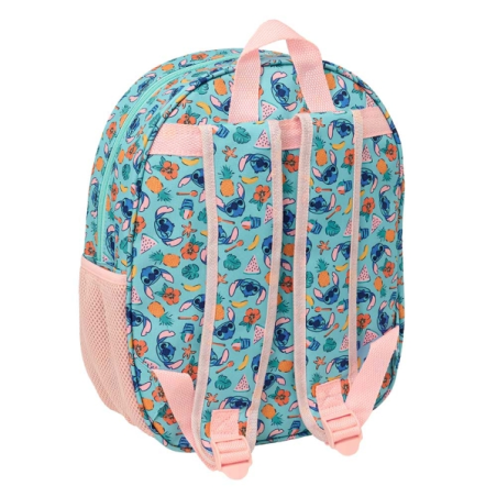 Sac à dos Stitch 3D rose 27x33x10 cm