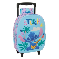 Mochila à roulettes Stitch bleu pastel