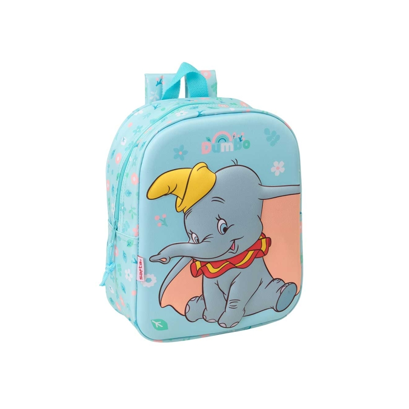 Sac à dos 3D Dumbo bleu pastel 6L Sac à dos 3D Dumbo bleu pastel 6L