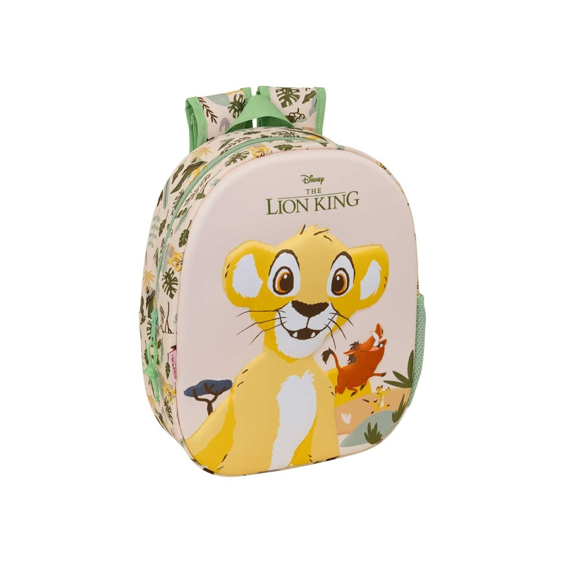 Sac à dos 3D Le Roi Lion, pêche claire 27x33x10 cm Sac à dos 3D Le Roi Lion, pêche claire 27x33x10 cm